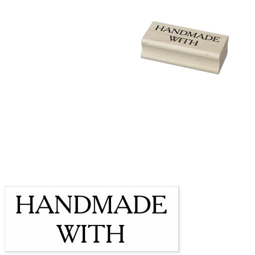 Handmade with rubber stamp, cardmaking, scrapbook rubber stamp Zazzle