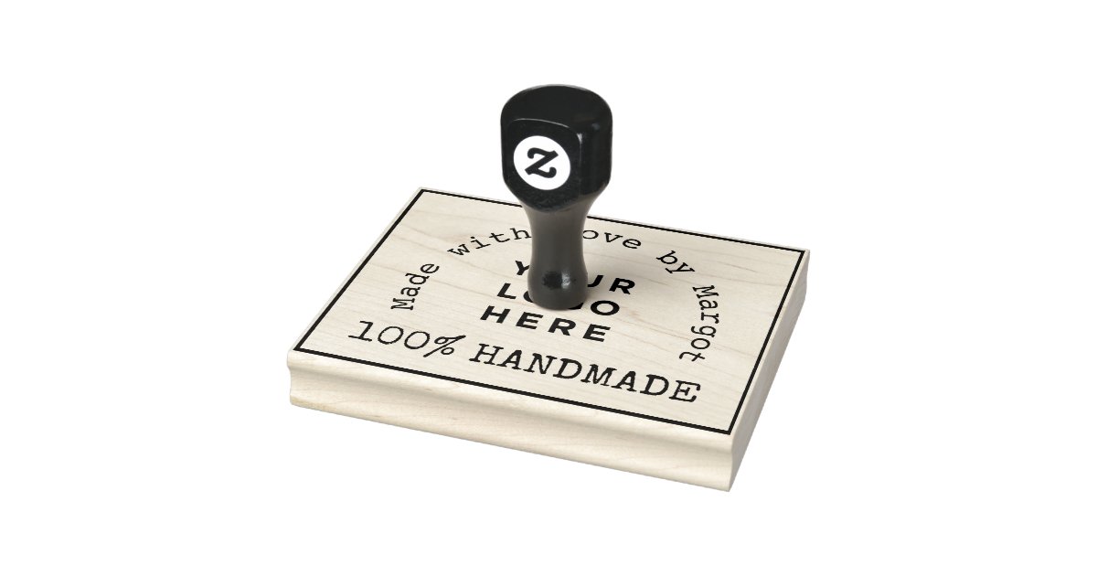 Handmade Website Your Business Logo Custom Rubber Stamp