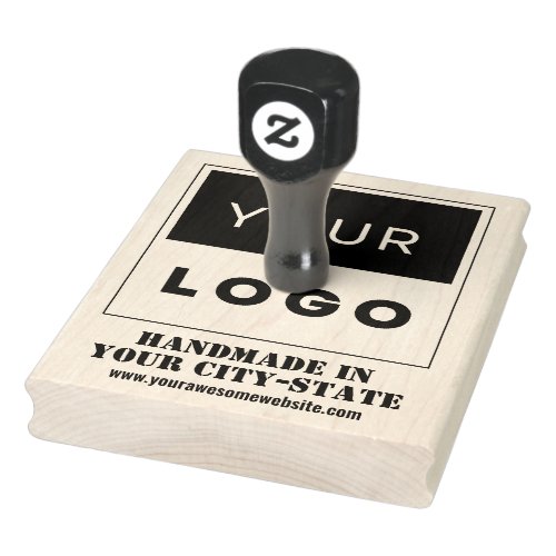 Handmade Your Business Logo Website Custom  Rubber Stamp