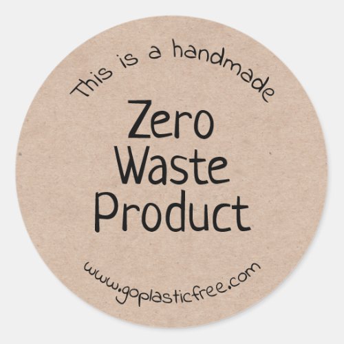 Handmade Zero Waste Kraft Product Labels