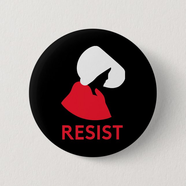 Handmaid Resist Feminist Protest  Button (Front)
