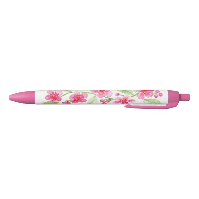 Handpainted Cherry Blossoms Needlepoint Pen (Bottom)