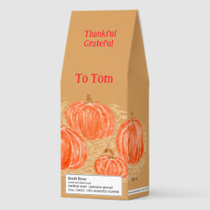 Handpainted Fall Pumpkins CUSTOMIZE  Roasted Coffee