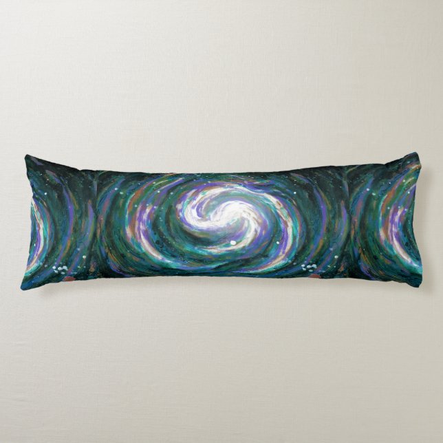 Handpainted Galaxy Body Pillow (Front)