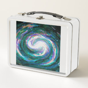 Handpainted Galaxy Metal Lunch Box