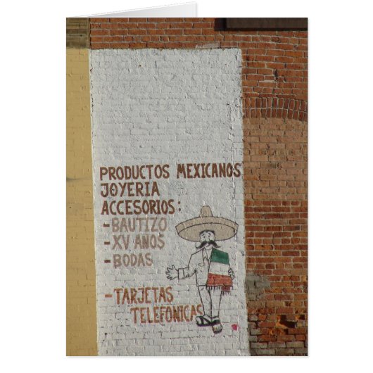 Handpainted Mexican Products Sign Cards (Front)