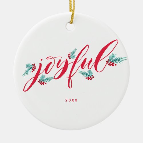 Handpainted Personalized Christmas Ornament