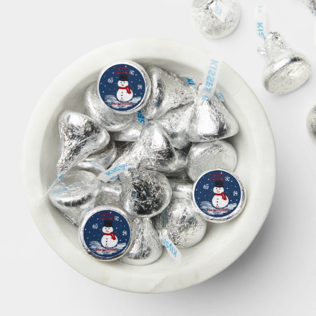 Handpainted Snowman PERSONALIZE Hershey Kisses Hershey®'s Kisses® (Assorted)