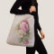 Handpainted Style Vintage Pink and White Roses