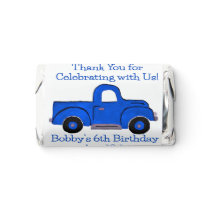 Handpainted Vintage Blue Truck  Hershey's Miniatures