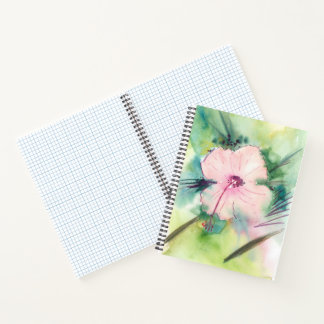 Handpainted Watercolour Belizean Hibiscus Flower Notebook