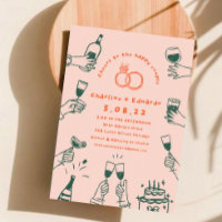 Handpainting Retro Contemporary Art Wedding