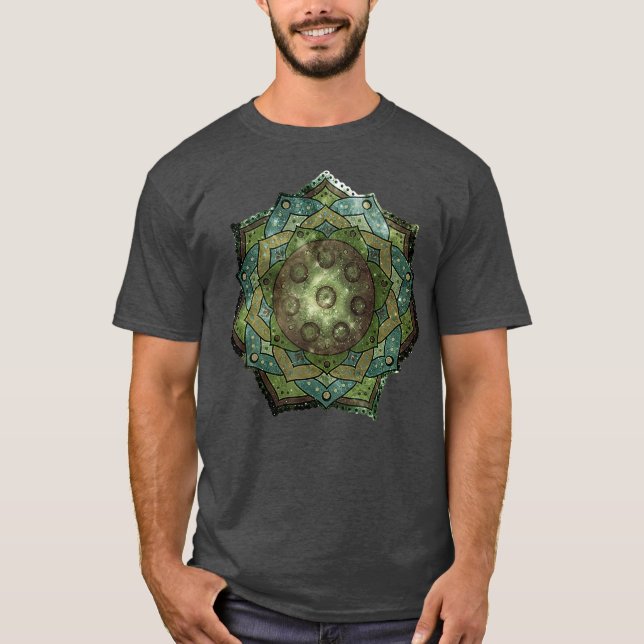 Handpan  Hang Drum Mandala T-Shirt (Front)