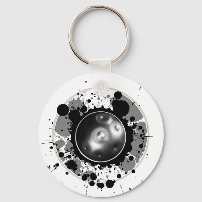 Handpan Instrument Keychain (Front)