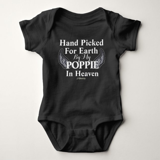 Handpicked from Heaven From My baby infant POPPIE Baby Bodysuit (Front)