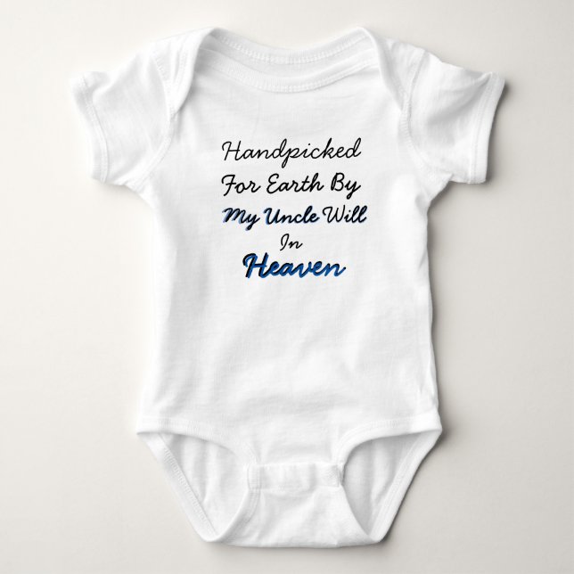 Handpicked from Heaven From My ..... Baby Outfit Bodysuit (Front)