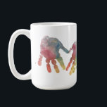 Handprints Heart Cutest Toddler Baby Photo Coffee Mug<br><div class="desc">Truly the perfect gift for the grandparents! This adorable mug features colorful little handprints making the shape of a heart in the middle. Add your own child's photo for the sweetest personalized gift for grandma! This adorable mug is sure to brighten your morning every day! Also perfect for mom on...</div>