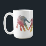 Handprints Heart Cutest Toddler Baby Photo Coffee Mug<br><div class="desc">Truly the perfect gift for the grandparents! This adorable mug features colorful little handprints making the shape of a heart in the middle. Add your own child's photo for the sweetest personalized gift for grandma! This adorable mug is sure to brighten your morning every day! Also perfect for mom on...</div>