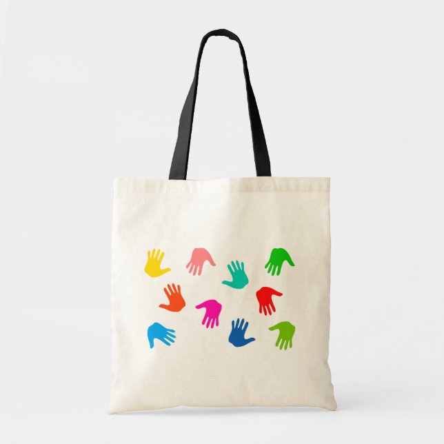 Handprints Tote Bag (Front)