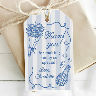 Handrawn Fresh Off the Market Bridal Shower Gift Tags