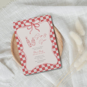 Handrawn, Sip and see baby shower Invitation