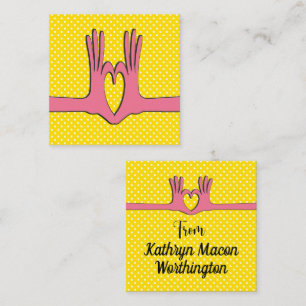 Hands and Heart Gift Enclosure Business Card