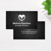 Hands and Heart Icon | Black Texture Background (Desk)