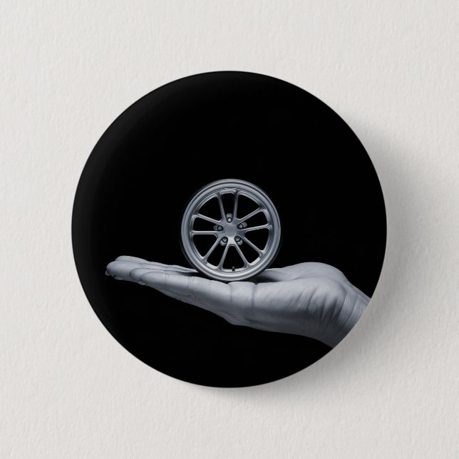 Hands And Wheels Button (Front)