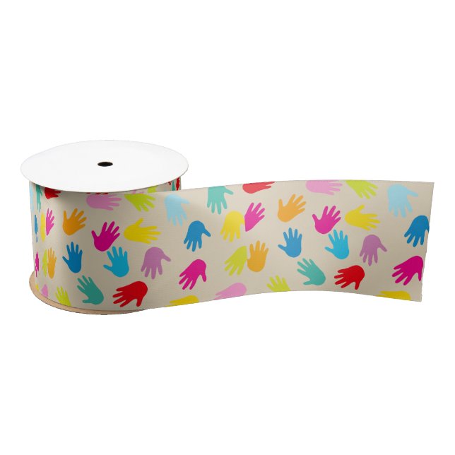 Hands around the world ribbon (Spool)