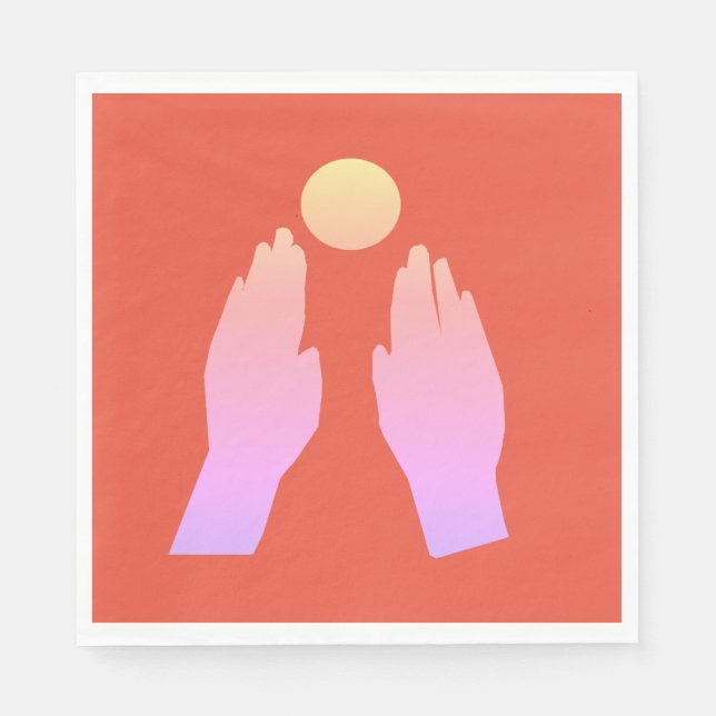 Hands Art Napkins (Front)
