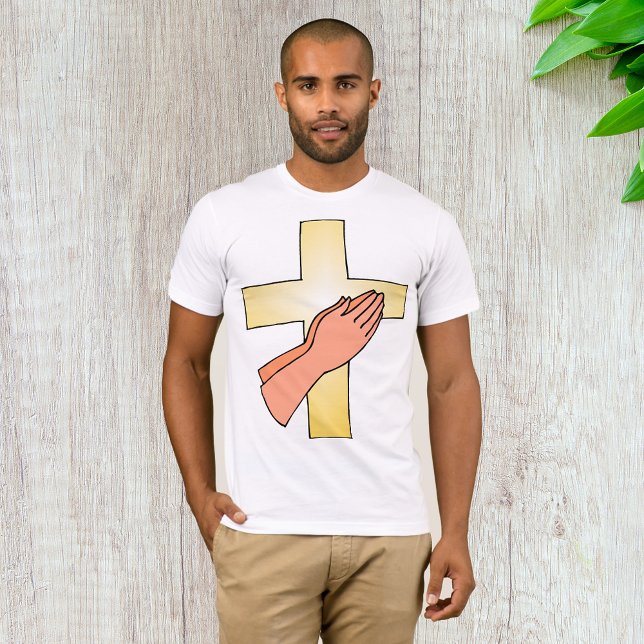 Hands At Cross Mens T-Shirt (Creator Uploaded)