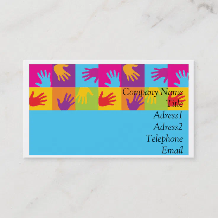Hands Business Cards Zazzle