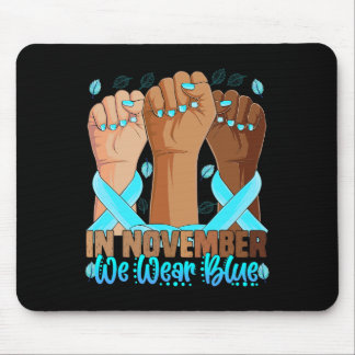 Hands diabetes awareness  In November we Wear Blue Mouse Pad