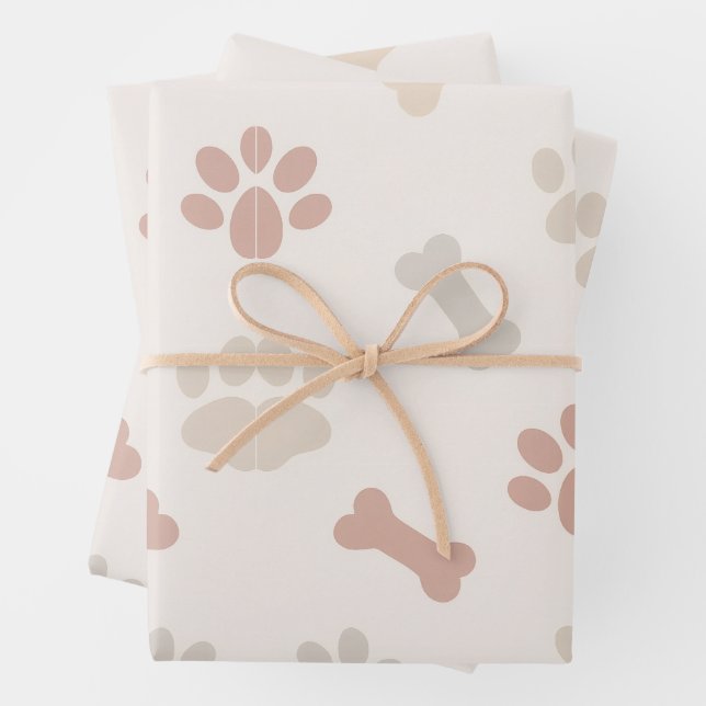 HAND'S DOG WRAPPING PAPER SHEETS (In situ)