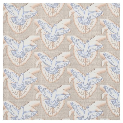 Hands Dove Fabric