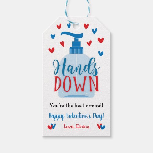 Hands Down Gift Tag Valentines Day Soap Gift Tags