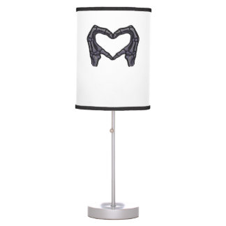 Hands Forming Skeleton Heart Hands Minimal Touch Table Lamp