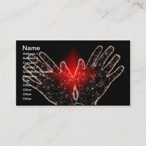 Customizable HANDS+gifts Business Card