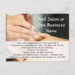 Hands Giving Manicure, Nail Salon Postcard