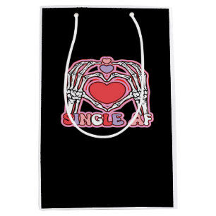 Hands Halloween Classic – Spooky Skeleton Design Medium Gift Bag