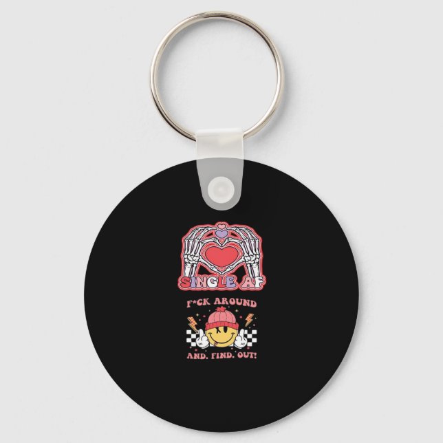 Hands Halloween Funny – Grabby Ghoul Keychain (Front)