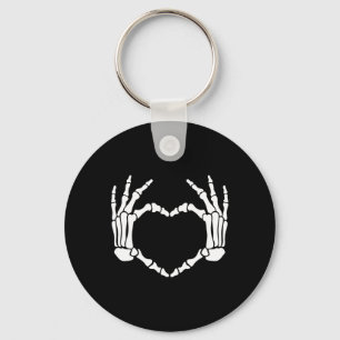 Hands Heart Sign Retro Halloween Costume Women Gir Keychain