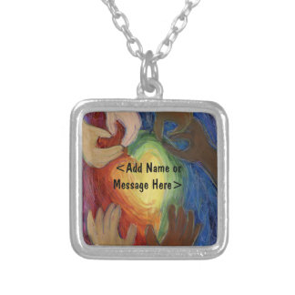 Hands & Hearts Love Art Jewelry Pendant Necklace