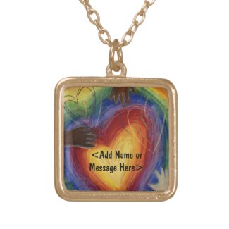 Hands & Hearts Love Art Jewelry Pendant Necklace