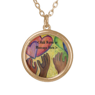 Hands & Hearts Love Art Jewelry Pendant Necklaces
