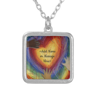 Hands & Hearts Love Art Jewelry Pendant Necklaces