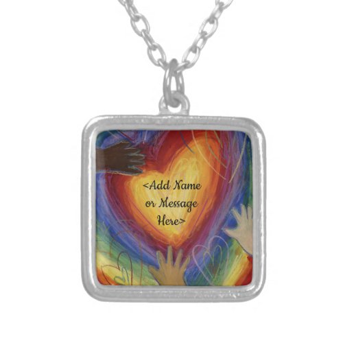 Hands & Hearts Love Art Jewelry Pendant Necklaces