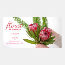 Hands holding a couple of flowers and red texts facebook event photo