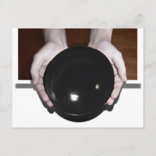 Hands Holding an Empty Bowl Postcard