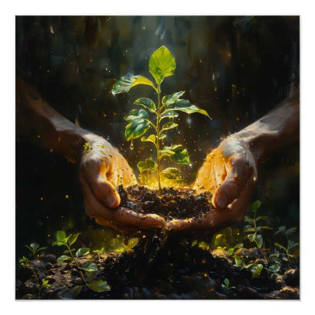 Hands Holding Hope Poster (Front)